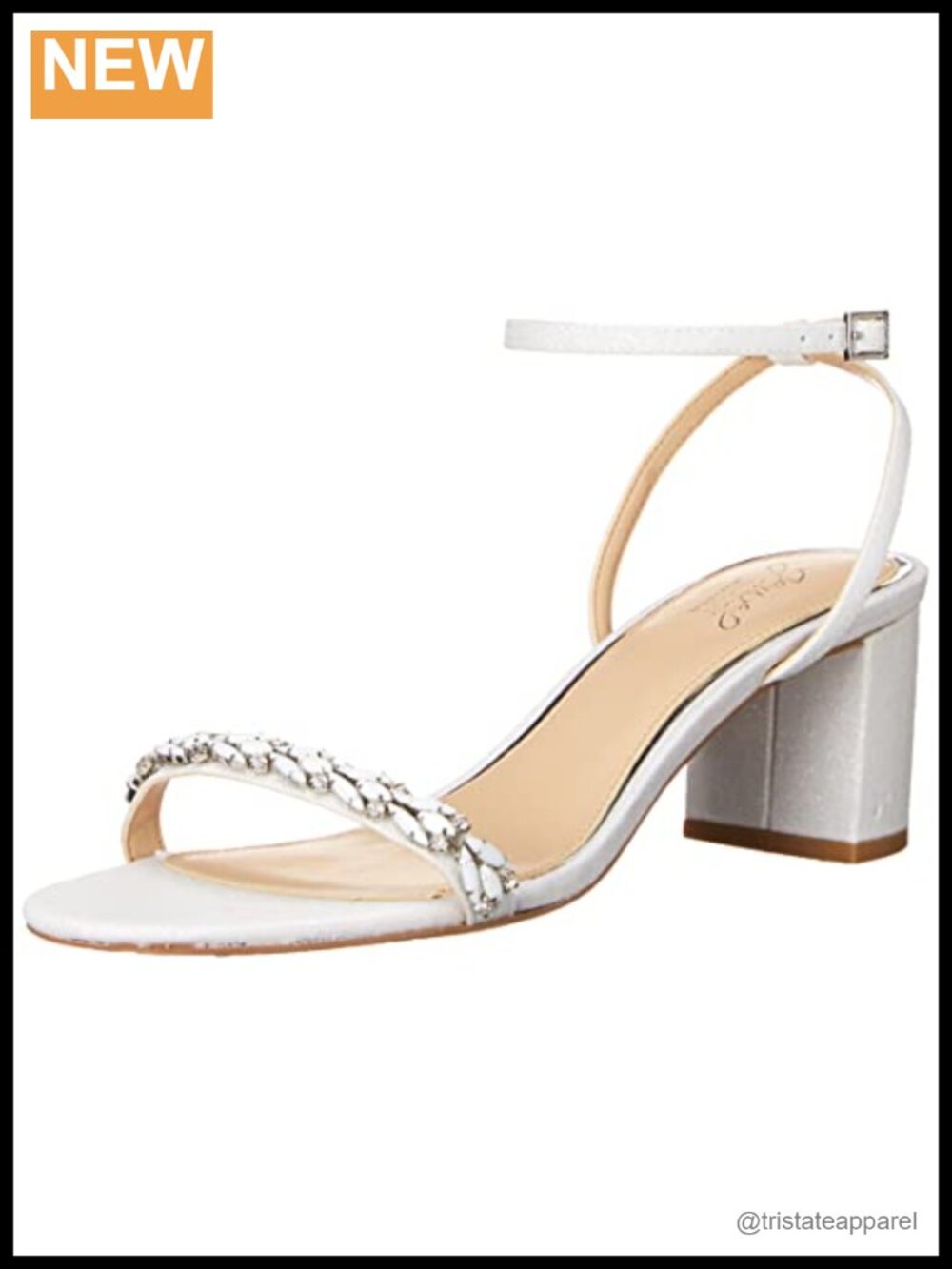 Heeled Sandal Block Heel Ankle Strap Open Toe Padded